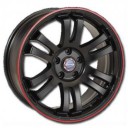 WHEEL MAX HEXA T6 BLACK EXTRA/RED LINE MATT 0-40